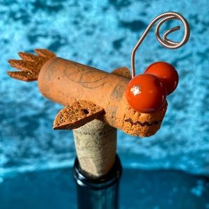 Orange Fish ~ Cork Stopper